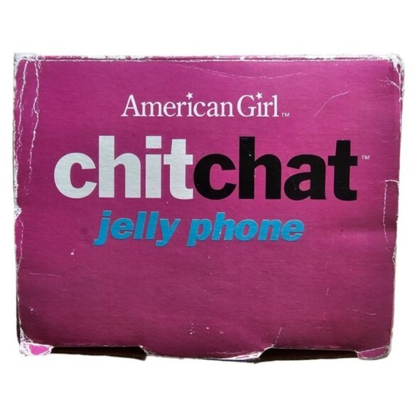 American Girl Chitchat Jelly Phone Clear Blue Landline HTF RARE Original Box - Picture 11 of 16